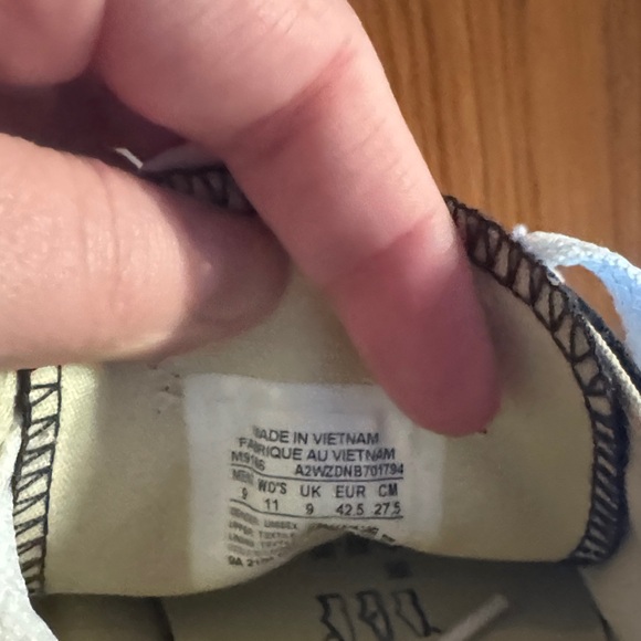 Converse Black and White Canvas Sneakers - Picture 4 of 4